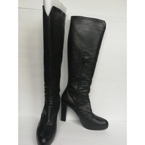 STUART WEITZMAN Platform to the Knee leather Boots - Picture 2 of 10